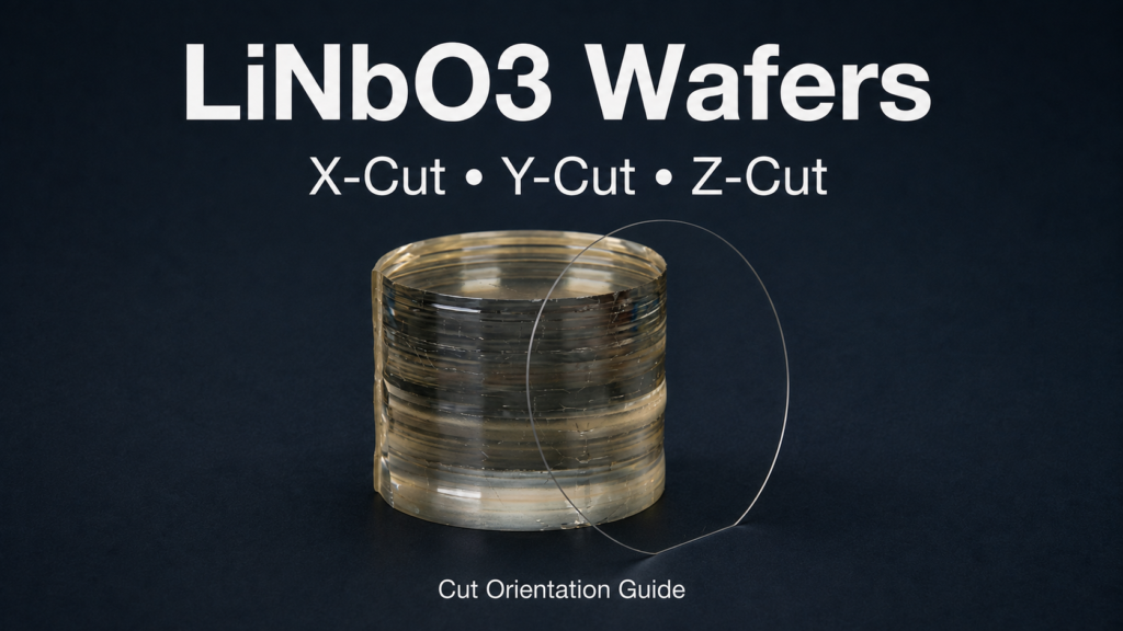 X-Cut vs Y-Cut vs Z-Cut LiNbO3 Wafers: How to Specify Orientation