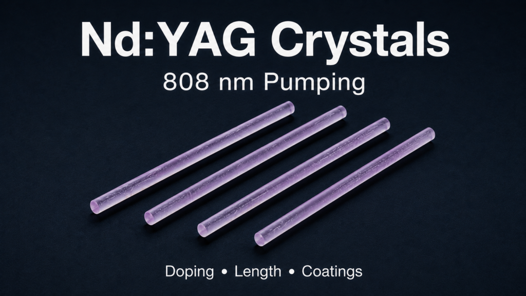 Nd:YAG Crystal for 808 nm Pumping: Doping, Length and Coating Choices